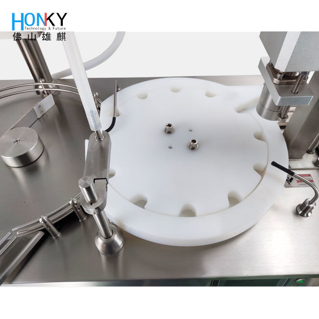 Masaüstü Masaüstü Şişe Doldurma Makinesi Yüksek Doldurma Hassasiyeti ve Kaplama Fonksiyonu 5ml Şişe Paketleme için