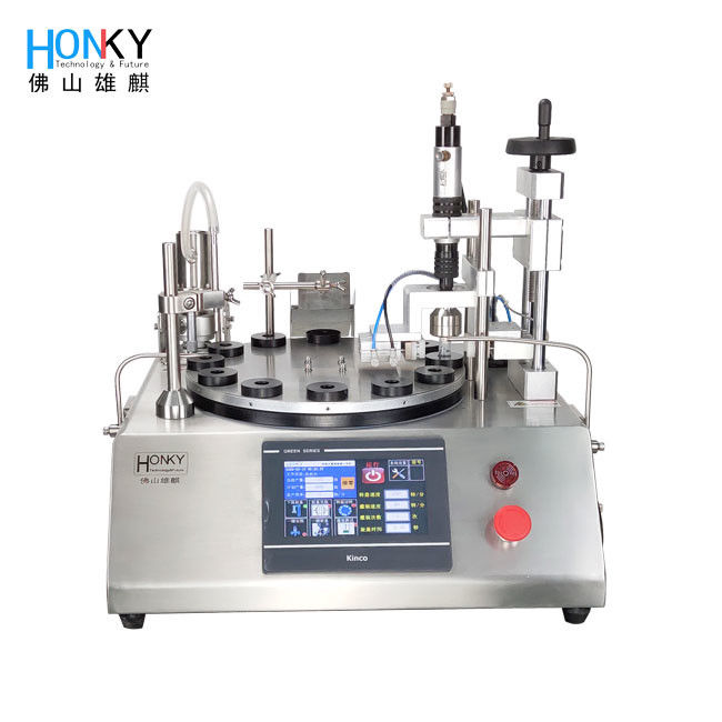 Desktop Vial Filling Capping Machine with Ceramic Pump - 40BPM Filling Efficiency for 1-10ml Vials and AC 220V Power