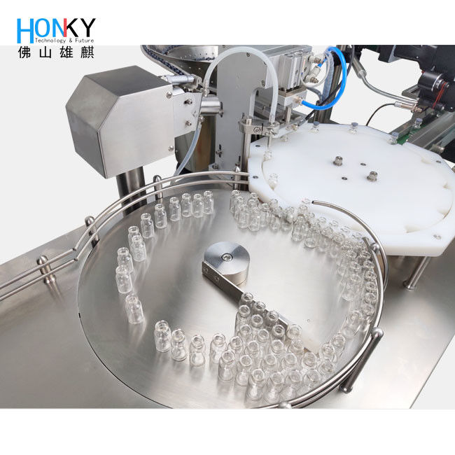 Desktop Vial Filling and Capping Machine with 2300 Bottle Per Hour Efficiency 0.6-6ml Filling Range and AC 220V Power