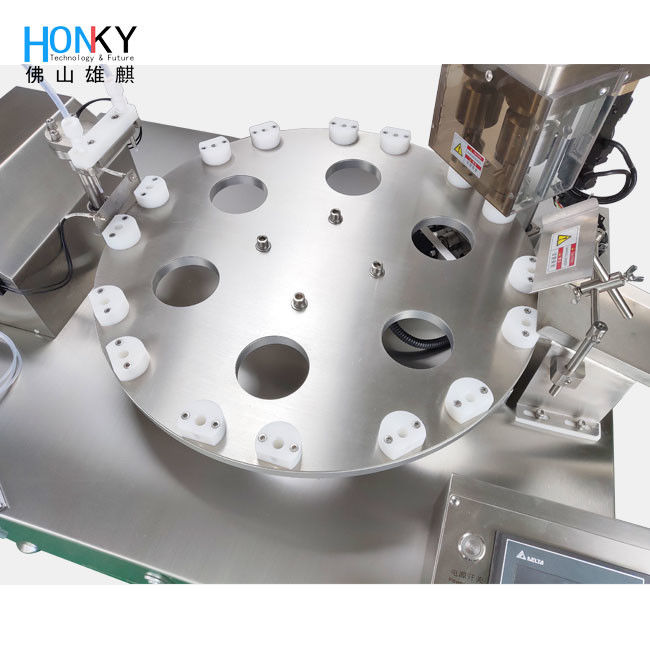 Biyo Reagent Doldurma için Çift Başlı Sistemle Masaüstü Otomatik 2ml Cyro Tube Doldurma ve Kaplama Makinesi