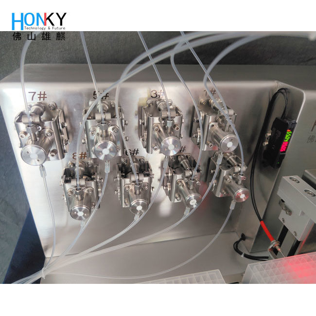 Derin Kuyu Plate Laboratuvar Ölçeği Bio Reagent Sıvı Doldurma Makinesi Yüksek Hassasiyetli Seramik Piston Pompası