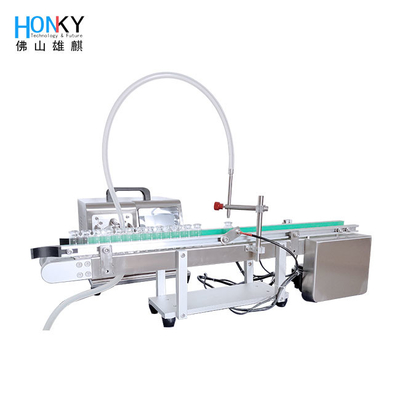 Otomatik 5ml şişe doldurma makinesi Küçük Şirketler için Şişe Besleme Taşıyıcıyla Küçük Doldurma hattı