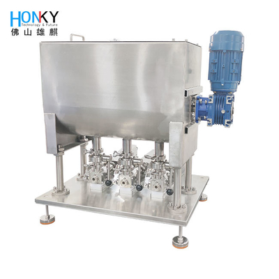 Yüksek Hızlı Çeşitli Başlı Şişe Doldurma Makinesi Keramik Piston Pompası Yüksek Hassasiyetli Kremli Pasta Doldurma
