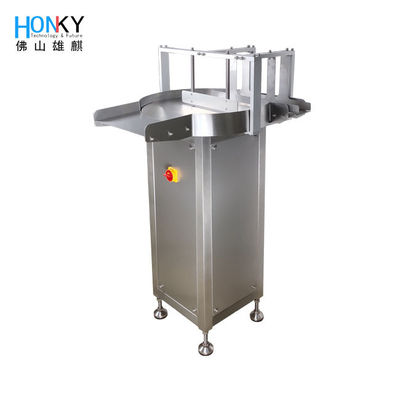 Otomatik üretim hattı için motor hızı ayarlayıcısı ile özel 40cm çaplı yuvarlak şişe besleyici