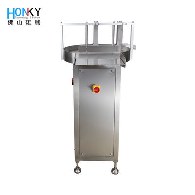 Otomatik üretim hattı için özel 50cm çaplı yuvarlak şişe besleyicisi paslanmaz çelik 304 yapısı