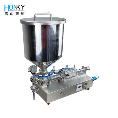 Seramik Pistonlu Pompalı Masaüstü 40 BPM Domates Salçası Dolum Makinesi