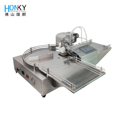 Yuvarlak Şişe Besleyici ile 10ml Flakon Esnetial Losyon Sıvı Dolum Makinesi