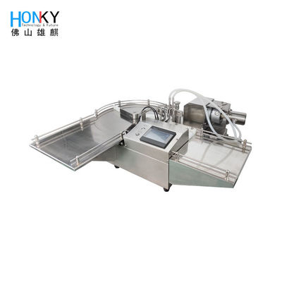 Seramik Pistonlu Pompalı Masa Üstü SS316L 45BPM 10ml Flakon Dolum Makinesi