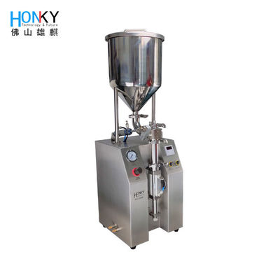 Jel Şırınga için Pnömatik 12ml Yarı Otomatik Macun Dolum Makinesi