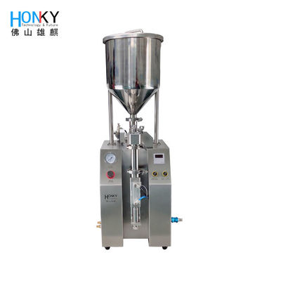 Yüksek Hassasiyetli Seramik Pompalı 50w 12ml Jel Şırınga Macunu Dolum Makinesi