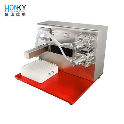 Yüksek Hassasiyetli Kantitatif Pompalı Yarı Otomatik 80BPM E Sıvı Pod Dolum Makinesi