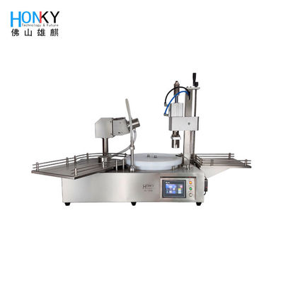 Yarı Otomatik 25 BPM Flakon Dolum Ve Kapatma Makinası Masaüstü Tasarımı