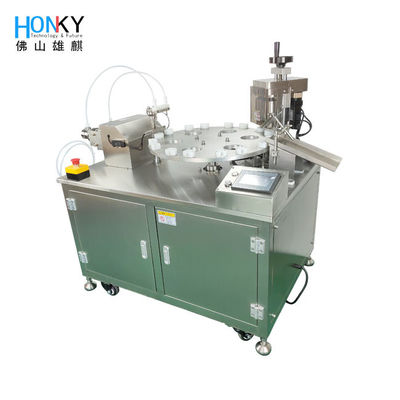 Masaüstü 5ml Essential Oil Glass Bottle Filling And Capping Machine Full Electric Control For Skin Care Oil Filling