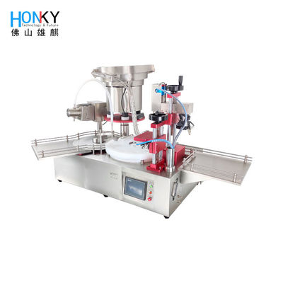 Masaüstü Otomatik 2ml Bio-Reagent Sıvı Şişe Doldurma ve Kaplama Makinesi Temiz Masa Kullanımı İçin Kapak Yükleme Fonksiyonu